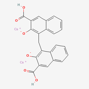 molecular formula C23H14Cs2O6 B13777902 Dicesium 4,4'-methylenebis[3-hydroxy-2-naphthoate] CAS No. 68226-93-7