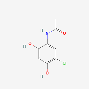 molecular formula C8H8ClNO3 B13777910 Acetamide, N-(5-chloro-2,4-dihydroxyphenyl)- CAS No. 82845-26-9