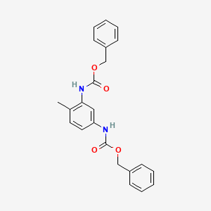 molecular formula C23H22N2O4 B13777924 Dibenzyl toluene-2,4-dicarbamate CAS No. 73622-78-3