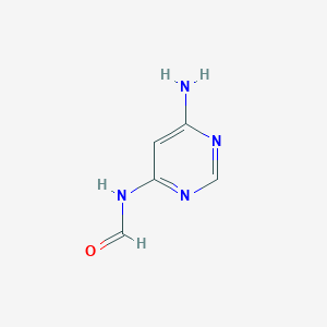 molecular formula C5H6N4O B13777934 N-(6-aminopyrimidin-4-yl)formamide CAS No. 89463-72-9
