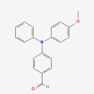 molecular formula C20H17NO2 B13777999 Benzaldehyde, 4-[(4-methoxyphenyl)phenylamino]- CAS No. 87755-82-6