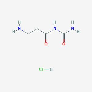 molecular formula C4H10ClN3O2 B1377802 (3-氨基丙酰基)脲盐酸盐 CAS No. 1375471-90-1