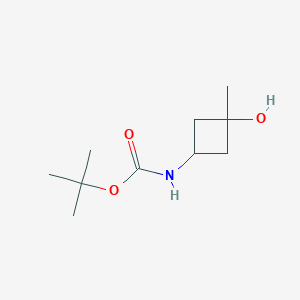 molecular formula C10H19NO3 B1377805 cis-Tert-butyl 3-hydroxy-3-methylcyclobutylcarbamate CAS No. 1363381-12-7