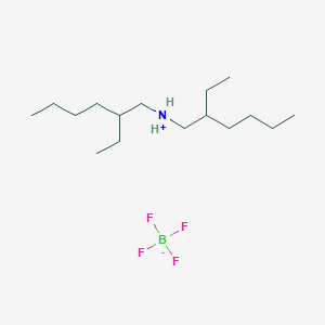 molecular formula C16H36BF4N B13778057 Bis-2-ethylhexylammonium tetrafluoroborate 