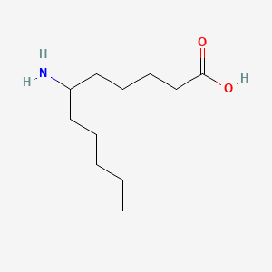 molecular formula C11H23NO2 B13778058 Undecanoic acid,6-amino- 