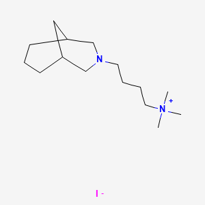 molecular formula C15H31IN2 B13778075 3-Azabicyclo(3.3.1)nonane, 3-(4-(trimethylammonio)butyl)-, iodide CAS No. 64048-59-5