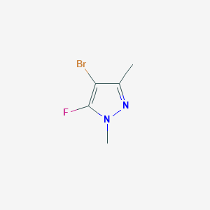 molecular formula C5H6BrFN2 B1377811 4-溴-5-氟-1,3-二甲基-1H-吡唑 CAS No. 1392274-42-8
