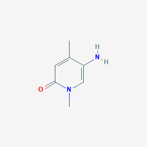 molecular formula C7H10N2O B1377815 5-Amino-1,4-dimethyl-1,2-dihydropyridin-2-one CAS No. 1365055-01-1