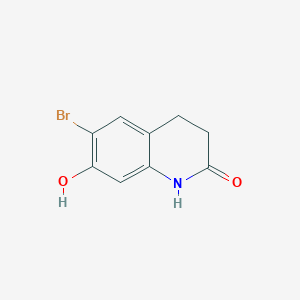 molecular formula C9H8BrNO2 B1377816 6-溴-7-羟基-3,4-二氢-1H-喹啉-2-酮 CAS No. 1194459-28-3