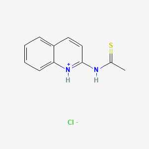 molecular formula C11H11ClN2S B13778194 Acetamide, N-(2-quinolyl)thio-, hydrochloride CAS No. 69365-68-0