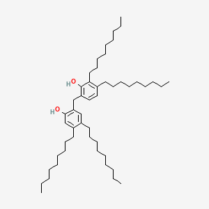 molecular formula C49H84O2 B13778228 Phenol, methylenebis(dinonyl- CAS No. 67923-95-9