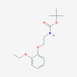 B1377825 tert-butyl N-[2-(2-ethoxyphenoxy)ethyl]carbamate CAS No. 1428056-47-6