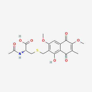 molecular formula C19H21NO8S B13778253 Fibrostatin B CAS No. 91776-48-6