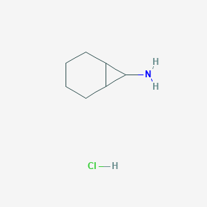 molecular formula C7H14ClN B1377828 Bicyclo[4.1.0]heptan-7-amine hydrochloride CAS No. 89894-85-9