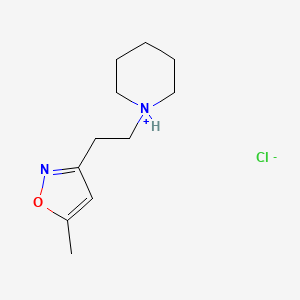 molecular formula C11H19ClN2O B13778313 3-(2-Piperidinoethyl)-5-methylisoxazole hydrochloride CAS No. 946-96-3