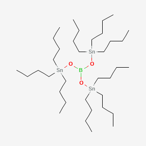 molecular formula C36H81BO3Sn3 B13778315 Tris[(tributylstannyl)oxy]borane CAS No. 7141-19-7