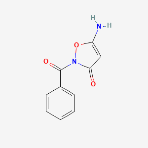 molecular formula C10H8N2O3 B1377832 5-amino-2-benzoylisoxazol-3(2H)-one CAS No. 90771-25-8