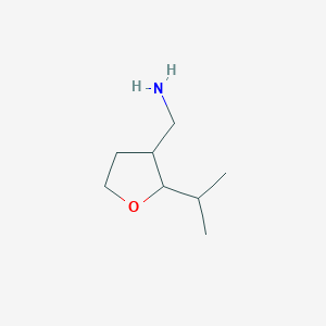 molecular formula C8H17NO B1377835 [2-(Propan-2-yl)oxolan-3-yl]methanamine CAS No. 1375993-28-4