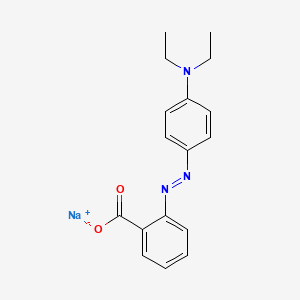 molecular formula C17H18N3NaO2 B13778355 Sodium 2-((4-(diethylamino)phenyl)azo)benzoate CAS No. 82065-82-5