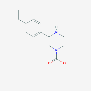 Tert-butyl 3-(4-ethylphenyl)piperazine-1-carboxylate