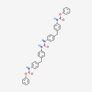 molecular formula C41H34N4O5 B13778416 Diphenyl [carbonylbis(imino-4,1-phenylenemethylene-4,1-phenylene)]biscarbamate CAS No. 65086-89-7