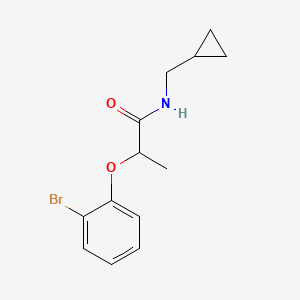 molecular formula C13H16BrNO2 B1377844 2-(2-溴苯氧基)-N-(环丙基甲基)丙酰胺 CAS No. 1355923-32-8