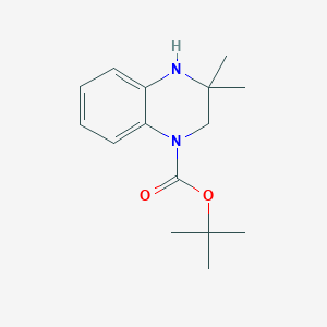 Tert-butyl 3,3-dimethyl-1,2,3,4-tetrahydroquinoxaline-1-carboxylate