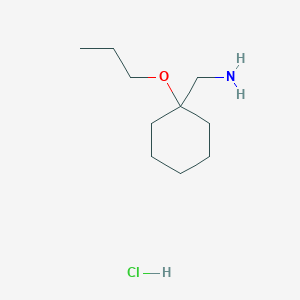 molecular formula C10H22ClNO B1377859 (1-Propoxycyclohexyl)methanamine hydrochloride CAS No. 1376352-12-3