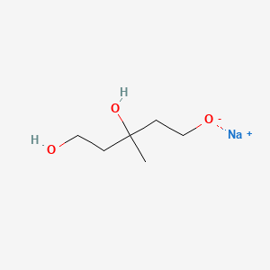 molecular formula C6H13NaO3 B13778606 3-Methylpentane-1,3,5-triol, sodium salt CAS No. 68683-37-4