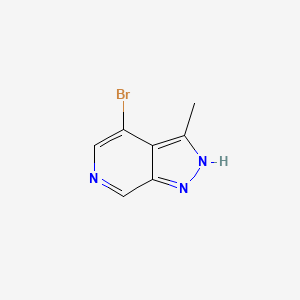 molecular formula C7H6BrN3 B1377863 4-Bromo-3-methyl-1H-pyrazolo[3,4-C]pyridine CAS No. 1234616-30-8