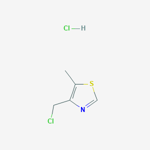 molecular formula C5H7Cl2NS B1377867 4-(氯甲基)-5-甲基噻唑盐酸盐 CAS No. 141305-55-7