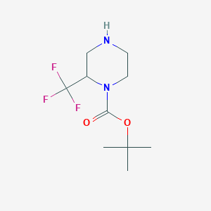 molecular formula C10H17F3N2O2 B1377872 tert-Butyl 2-(trifluoromethyl)piperazine-1-carboxylate CAS No. 886779-77-7