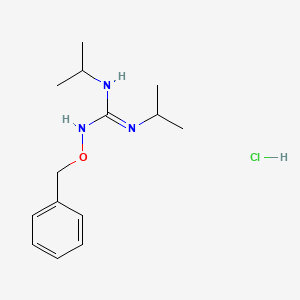 molecular formula C14H24ClN3O B13778771 Guanidine, 1-(benzyloxy)-2,3-diisopropyl-, hydrochloride CAS No. 841-16-7