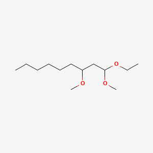 molecular formula C13H28O3 B13778812 1-Ethoxy-1,3-dimethoxynonane CAS No. 94088-08-1
