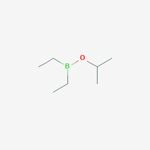 molecular formula C7H17BO B13778836 Borinic acid, diethyl-, 1-methylethyl ester CAS No. 74953-03-0