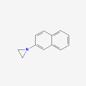 molecular formula C12H11N B13778877 1-(Naphthalen-2-YL)aziridine CAS No. 931088-06-1