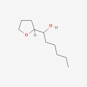molecular formula C10H20O2 B13778893 2-Furanmethanol, tetrahydro-alpha-pentyl- CAS No. 68480-13-7