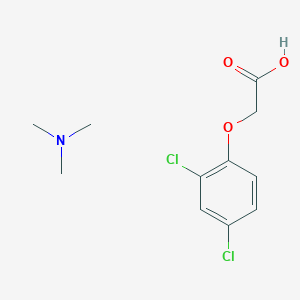 molecular formula C11H15Cl2NO3 B13778900 Trimethylammonium 2,4-dichlorophenoxyacetate CAS No. 6416-73-5