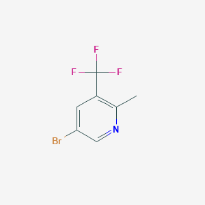 molecular formula C7H5BrF3N B1377891 5-Bromo-2-methyl-3-(trifluoromethyl)pyridine CAS No. 1211526-51-0