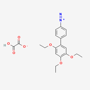 molecular formula C20H22N2O7 B13778918 2-hydroxy-2-oxoacetate;4-(2,4,5-triethoxyphenyl)benzenediazonium CAS No. 68399-86-0