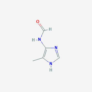 molecular formula C5H7N3O B13779063 N-(4-Methyl-1H-imidazol-5-yl)formamide 