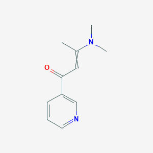 molecular formula C11H14N2O B13779069 3-(Dimethylamino)-1-(3-pyridinyl)-2-buten-1-one 