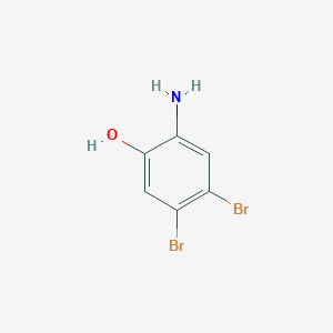 molecular formula C6H5Br2NO B1377908 2-Amino-4,5-dibromophenol CAS No. 1037298-16-0