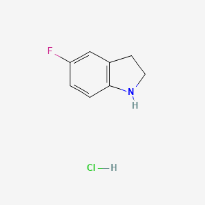 molecular formula C8H9ClFN B1377910 5-Fluoroindoline hydrochloride CAS No. 1013398-57-6