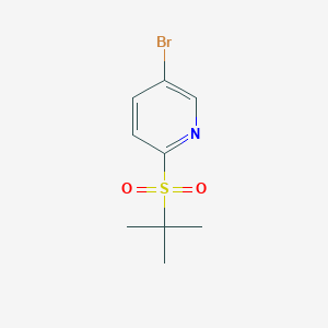 molecular formula C9H12BrNO2S B1377911 5-溴-2-(2-甲基丙烷-2-磺酰基)吡啶 CAS No. 123792-44-9