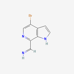molecular formula C8H6BrN3 B1377912 (4-Bromo-1H-pyrrolo[2,3-c]pyridin-7-yl)methanimine CAS No. 1352395-21-1