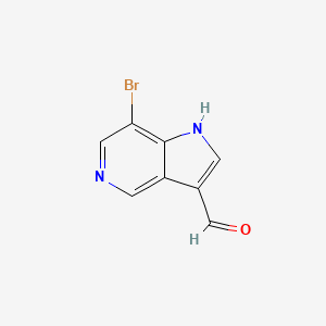 molecular formula C8H5BrN2O B1377914 7-Bromo-1H-pyrrolo[3,2-c]pyridine-3-carbaldehyde CAS No. 1352397-70-6