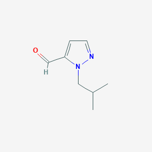B1377916 2-(2-Methylpropyl)pyrazole-3-carbaldehyde CAS No. 1236366-12-3