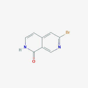 molecular formula C8H5BrN2O B1377920 6-Bromo-2,7-naphthyridin-1(2H)-one CAS No. 1260671-39-3