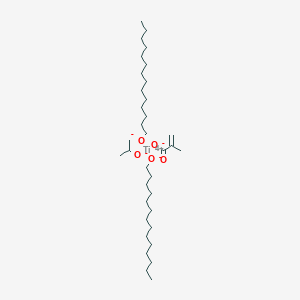 molecular formula C35H70O5Ti B13779234 Titanium, (2-methyl-2-propenoato-kappaO)(2-propanolato)bis(1-tetradecanolato)-, (T-4)- CAS No. 68443-56-1